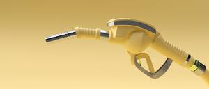 3D Render fuel pump nozzle isolated on Color Background.
Sprit, Zapfhahn