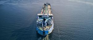 Tanker auf der Wolga. Über Drittländer kommt nach wie vor Diesel in die EU, der vermutlich aus russischem Rohöl hergestellt wurde.