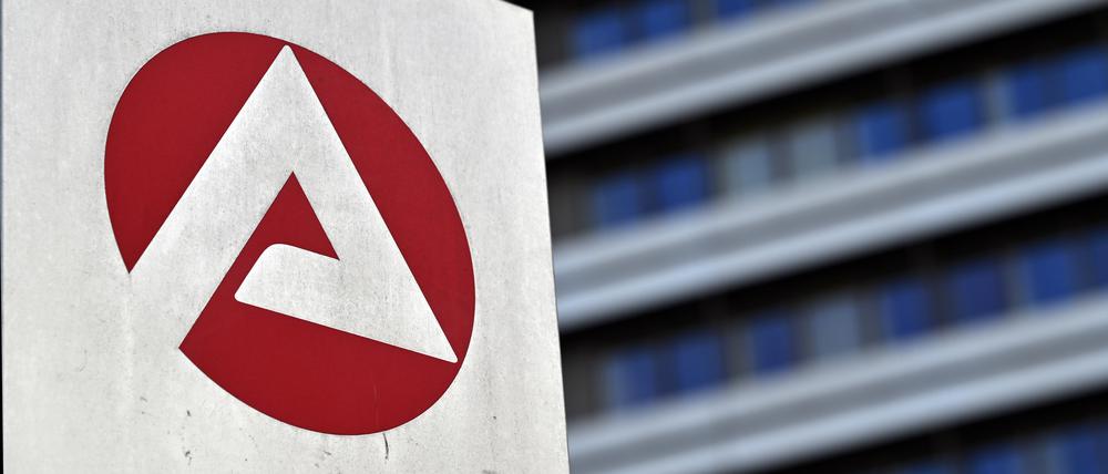 Das Logo der Bundesagentur für Arbeit in Nürnberg.