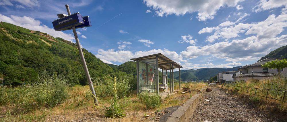 Die Gleise am Bahnhof wurden abgebaut.