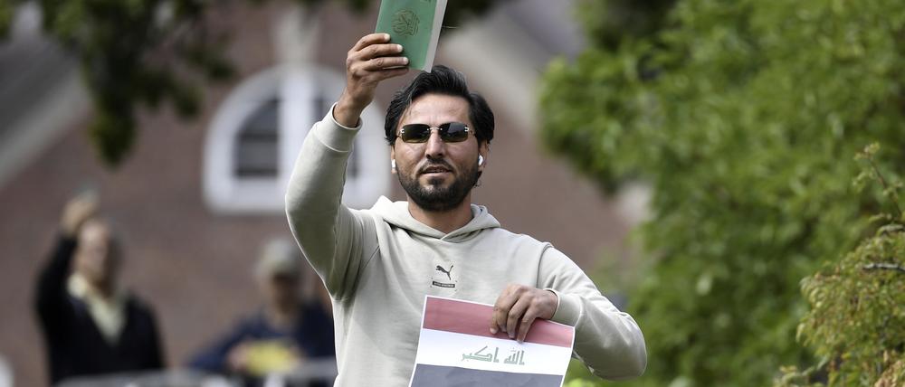 Salwan M. trat auf einen Koran, auf eine Verbrennung verzichtete er.
