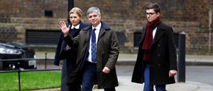 Der ukrainische Botschafter Vadym Prystaiko mit seiner Frau Inna Prystaiko in London.