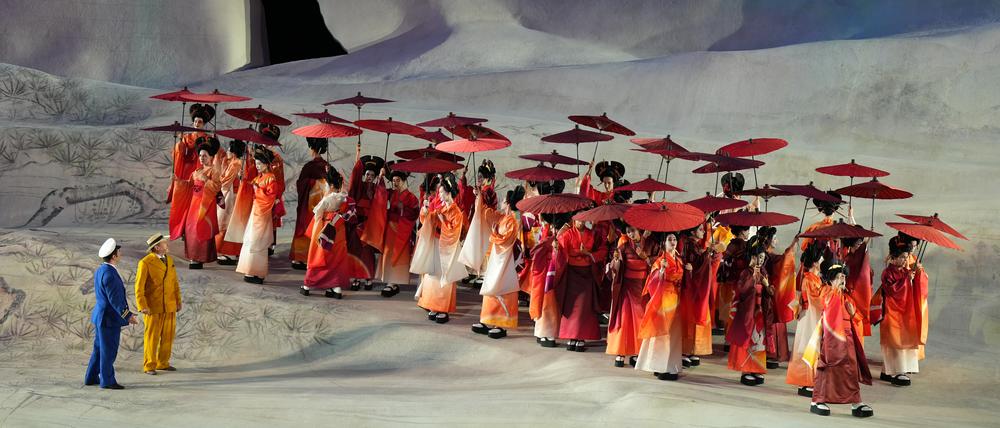 Szene aus Giacomo Puccinis „Madama Butterfly“ auf der Bregenzer Seebühne.