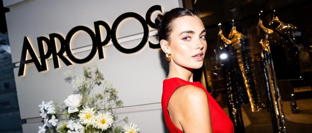 Luxuswelten. Auf zwei Etagen und im Garten gibt es nicht nur für Model Céline Bethmann im „Apropos Concept Store“ einiges zu entdecken.
