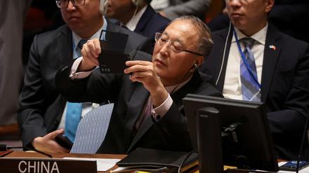 Erhielt einen Brief seiner Kollegen: Der chinesische Botschafter bei den Vereinten Nationen Zhang Jun.