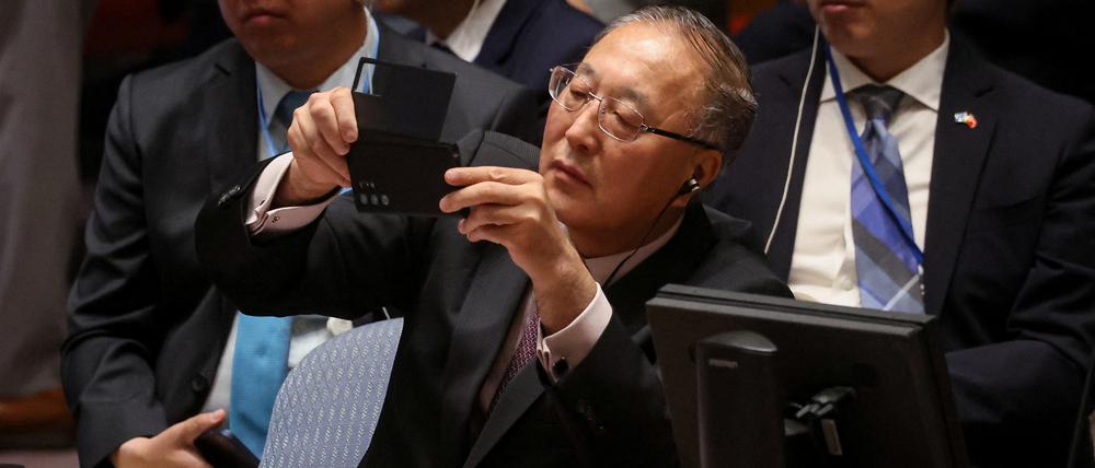 Erhielt einen Brief seiner Kollegen: Der chinesische Botschafter bei den Vereinten Nationen Zhang Jun.