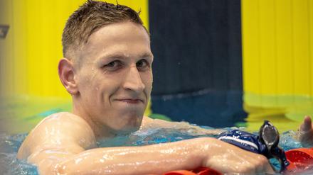 Lukas Märtens konnte nach seiner Bronzemedaille grinsen.
