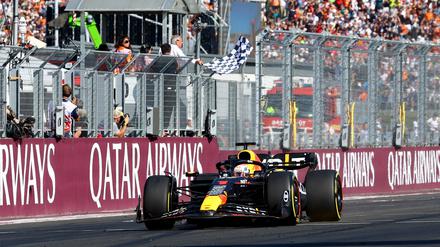 Max Verstappen fuhr ein einsames Rennen an der Spitze.