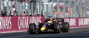 Max Verstappen fuhr ein einsames Rennen an der Spitze.