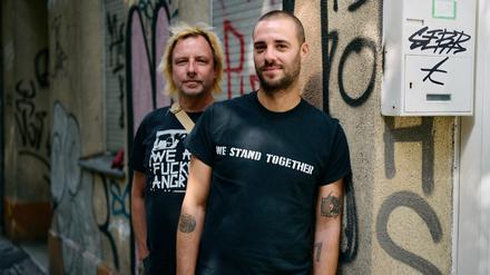 Sozialarbeiter in Neukölln: Malte Dau, 46, und Marco Hampel, 34.