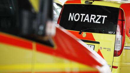 Ein Rettungswagen brachte die Frau ins Krankenhaus.