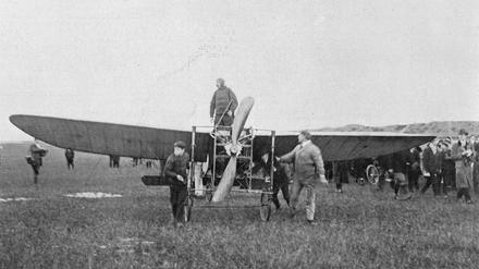 Der Flug von Calais nach Dover dauerte 37 Minuten.