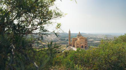 Panoramablick über Gozo.