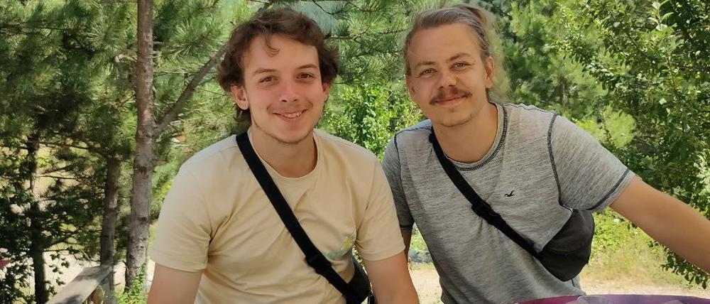 Der Initiator Leon Weber und Reisepartner Tabio Romanski
