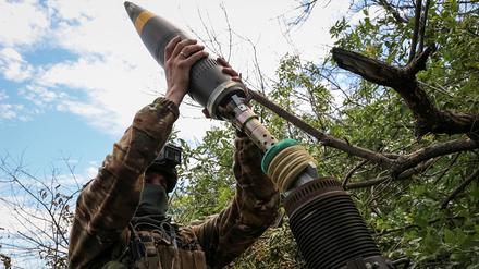 Ein ukrainischer Soldat im Kampfeinsatz.