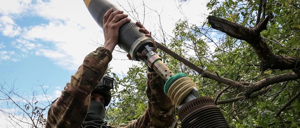 Ein ukrainischer Soldat im Kampfeinsatz.