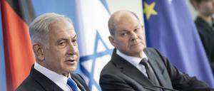 Wie arbeiten sie zusammen? Benjamin Netanjahu, Israels Premier, und Olaf Scholz. 