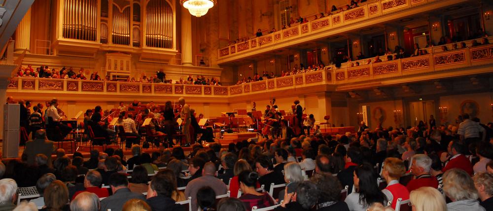 Blick in den Saal des Konzerthause am Gendarmenmarkt