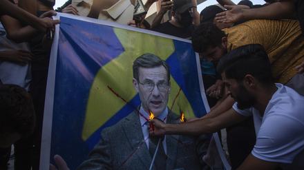 Protest im Irak: Dem nationalen Nachrichtendienst zufolge ist die Terrorgefahr für Schweden gestiegen.