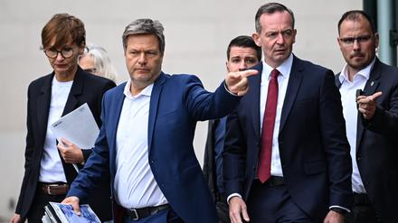 Lange uneinig: Vizekanzler Robert Habeck (Grüne) und Verkehrsminister Volker Wissing (FDP) 
