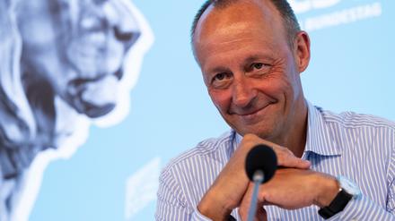 Friedrich Merz bei der Klausur der CSU-Landesgruppe im Bundestag im Kloster Andechs 2023.