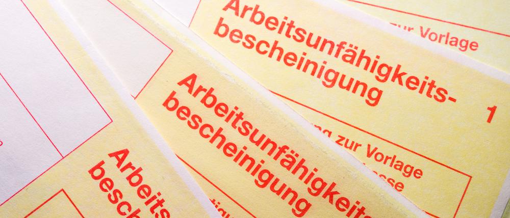Die Krankschreibung erreicht ein Rekordhoch. 