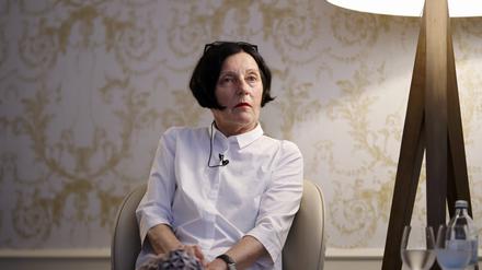 Die Schriftstellerin und Literaturnobelpreisträgerin Herta Müller, 69. 