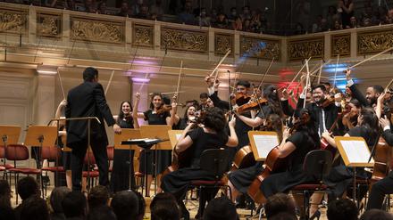 Das Orquesta del Lyceum de La Habana aus Kuba bei der letztjährigen Ausgabe des Festivals Young Euro Classic. 