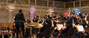 Das Orquesta del Lyceum de La Habana aus Kuba bei der letztjährigen Ausgabe des Festivals Young Euro Classic. 