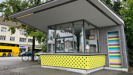 Erst Kulturkiosk, dann (oft geschlossene) Eisdiele: Der Pavillon auf der Dorfaue könnte zum Info-Ort werden.