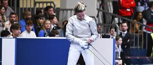 Die Ukrainerin Olha Charlan trat bei der WM gegen die Russin Anna Smirnowa an.