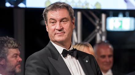 Markus Söder (CSU), Bayerischer Ministerpräsident, während des Staatsempfangs anlässlich der Eröffnung der Richard-Wagner-Festspiele. 
