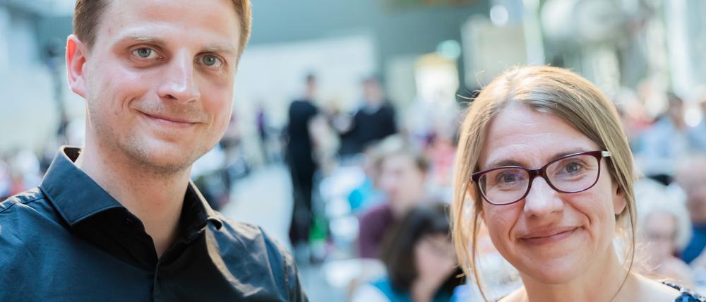 Franziska Brychcy und Maximilian Schirmer betrachten die Berliner Linke als regelrecht befreit. 