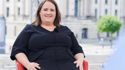 Ricarda Lang (Grüne), Bundesvorsitzende ihrer Partei, beim ARD-Sommerinterview.