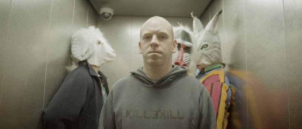 Werner, der sich auch Bläck Dävil nennt, mit der Band Wellenbrecher.