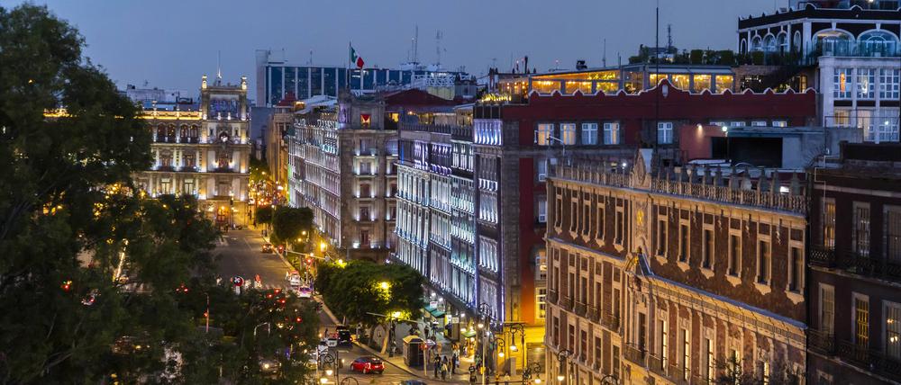 Die Stadt Mexico City im Juli 2022