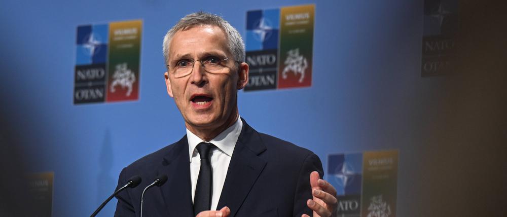 Jens Stoltenberg am 12. Juni beim Nato-Gipfel in Vilnius