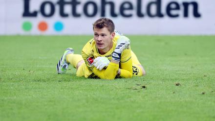 Bekam im Test gegen Gladbach gleich mal fünf Tore eingeschenkt: Stuttgarts neuer Torhüter Alexander Nübel.