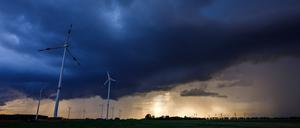 Ein Sommergewitter über Brandenburg am 01.08.2023