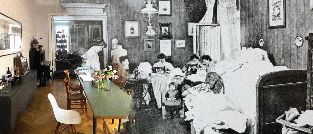 Ein Berliner Original: Früher lebten im Berliner Zimmer ganze Familien.