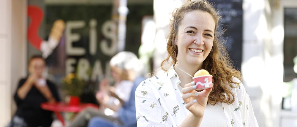 Birte Rauch hat ein neues Design für die „Eisfrau“ in Potsdam entwickelt.