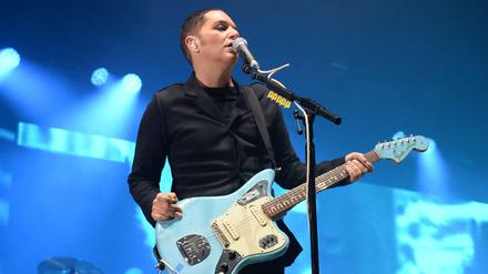 Angeklagt. Brian Molko, Sänger der britischen Band Placebo.