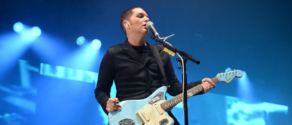 Angeklagt. Brian Molko, Sänger der britischen Band Placebo.