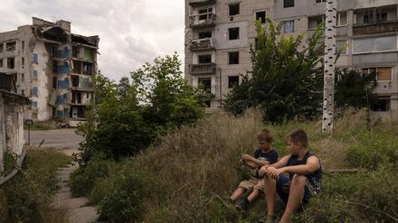 Borodjanka wurde zu Beginn Invasion im vergangenen Jahr von russischen Truppen besetzt. 