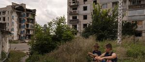 Borodjanka wurde zu Beginn Invasion im vergangenen Jahr von russischen Truppen besetzt. 