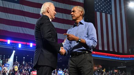 Ein gutes Team aus alten Zeiten: Einst war Joe Biden der Vize-Präsident von Barack Obama. 