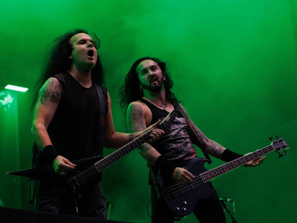 Die Band Kreator trat in Wacken als einer der Headliner auf.