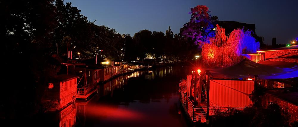 Der Görlitzer Park bei Nacht.