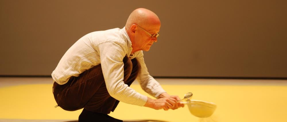 Karrierehöhepunkt. Wolfgang Laib 2013 mit Blütenstaub von Haselnuss im New Yorker Museum of Modern Art