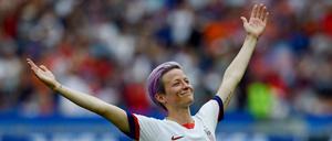 Der legendäre Jubel von Megan Rapinoe beim Sieg der WM 2019. 